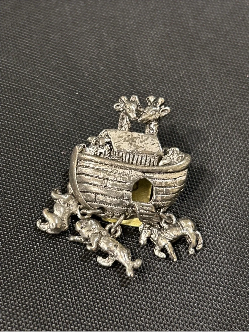Silver Small Pets Ark Habitat Pin - Decorative Accessory